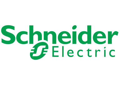 Logo de Schneider Electric en vert sur fond blanc.